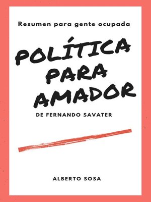 cover image of Resumen de Política para Amador, de Fernando Savater